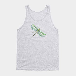 Deco Dragonfly Watercolor Tank Top